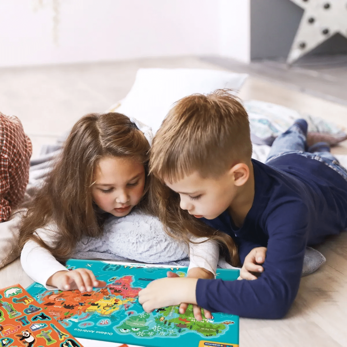 Lámina Magnética Mapamundi Juego Didáctico Adetec +3años