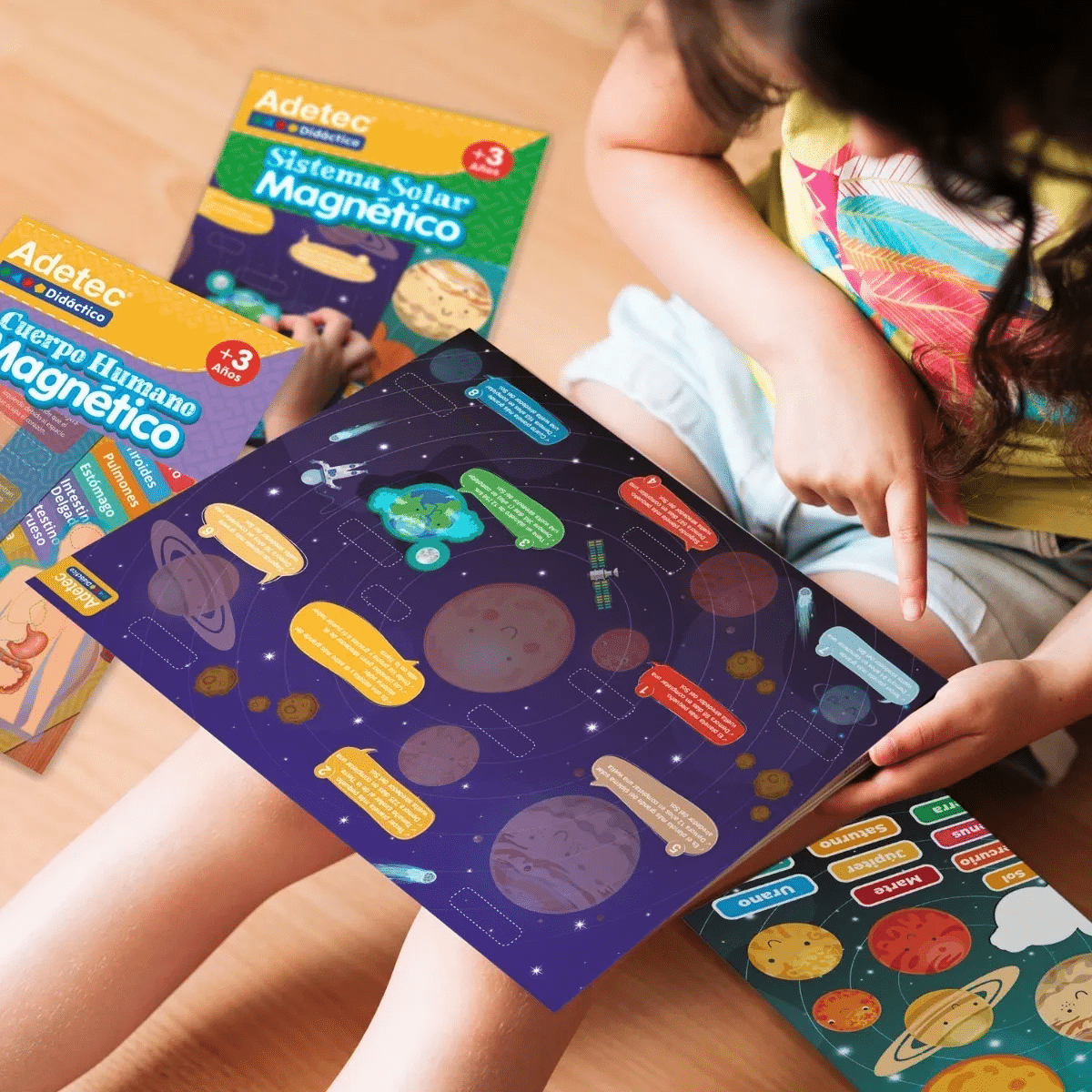 Lámina Magnética Sistema Solar, Juego Didáctico +3años