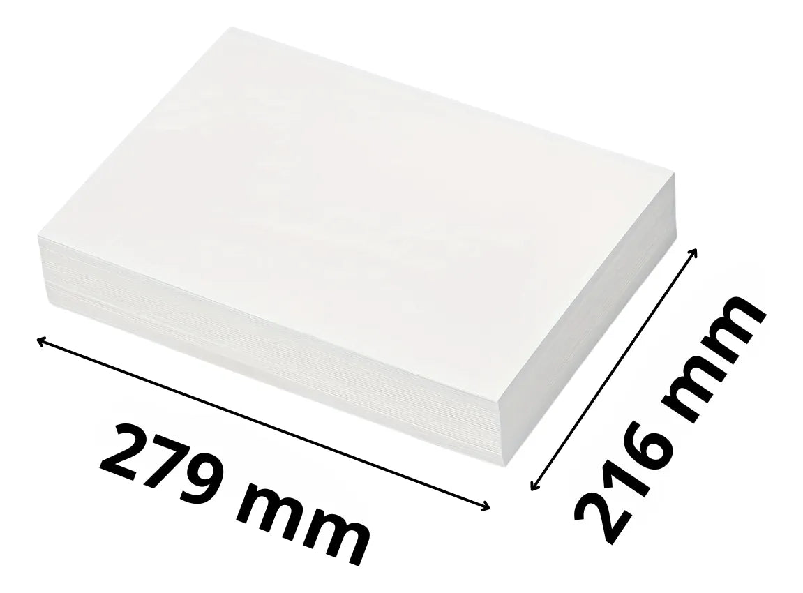 Papel de Sublimación Carta 120gr x100 Hojas