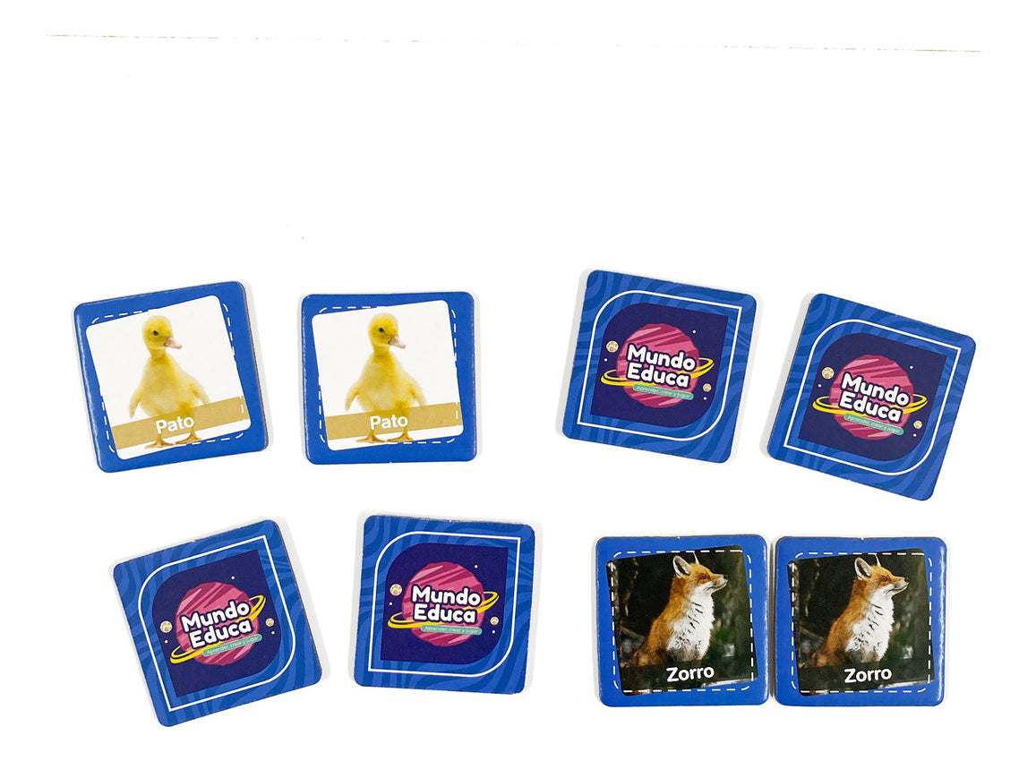Pack Memorice 2 Tematicas Animales Y Frutas Adetec Didáctico