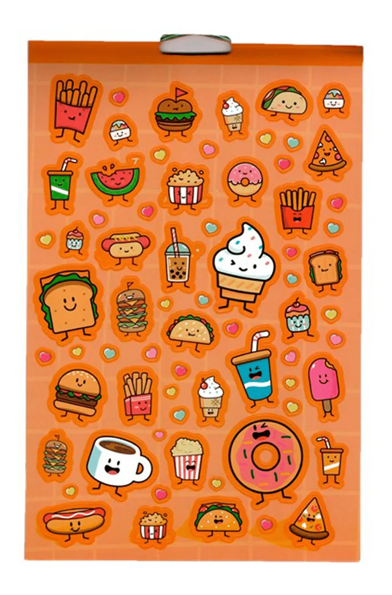 Block De Stickers Ñam Ñam Adetec +250 Stickers