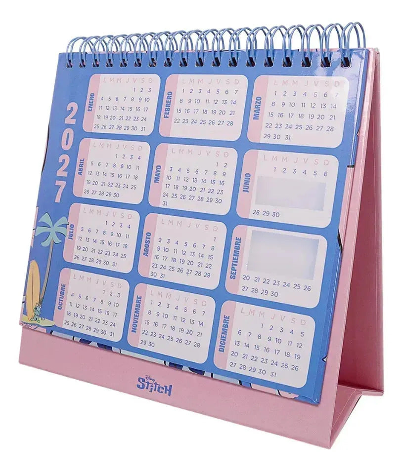 Calendario de Escritorio Mooving 2027 Stitch
