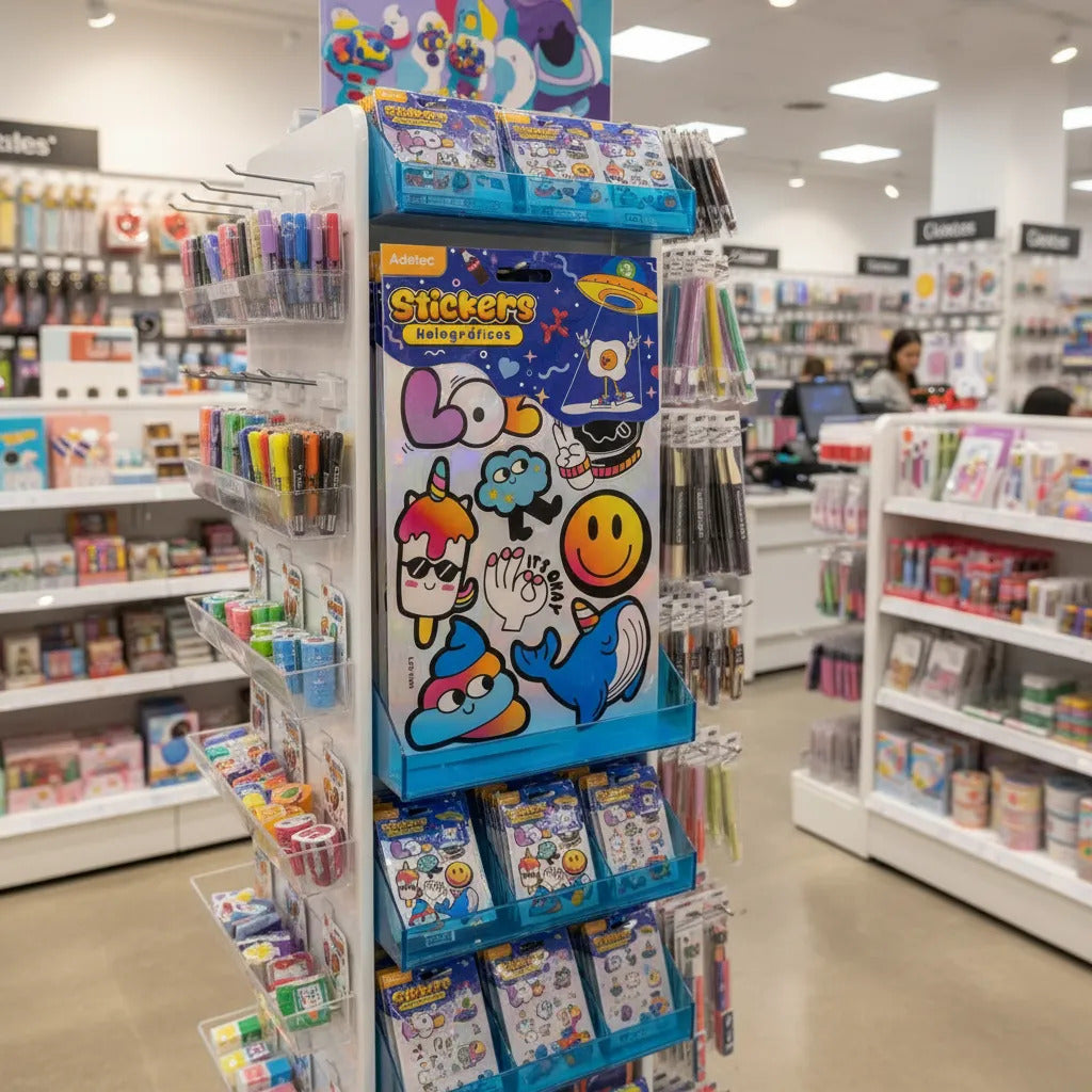 Block De Stickers Decorativos Holograficos - Juvenil Surtido
