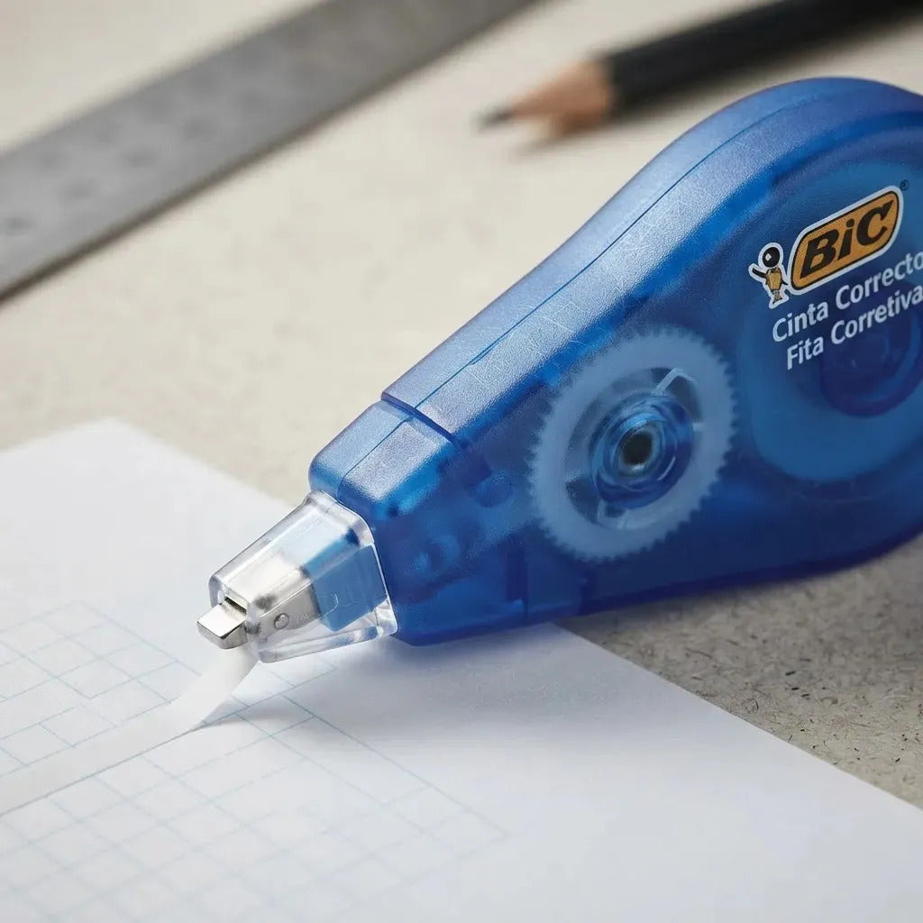 Cinta Correctora Bic Roller 4.2 mm x 12 m Blanca