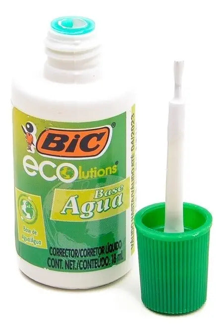 Corrector Líquido Bic White School 18 ml Base Agua