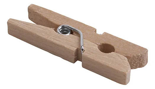 Pinzas de Madera Forma de Perro Pack x30