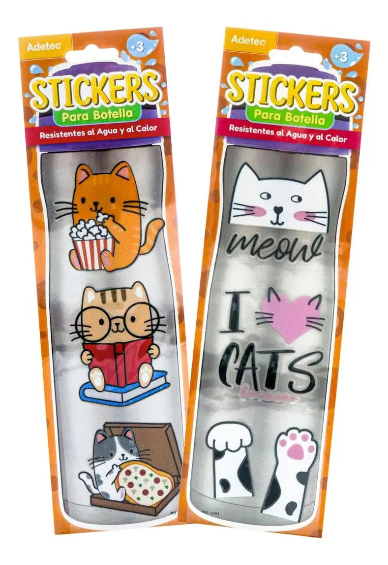 Block de Stickers para Botella Diseño Adetec