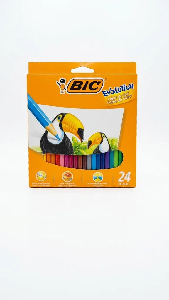 Lápices Bic Evolution 24 Colores Hexagonal