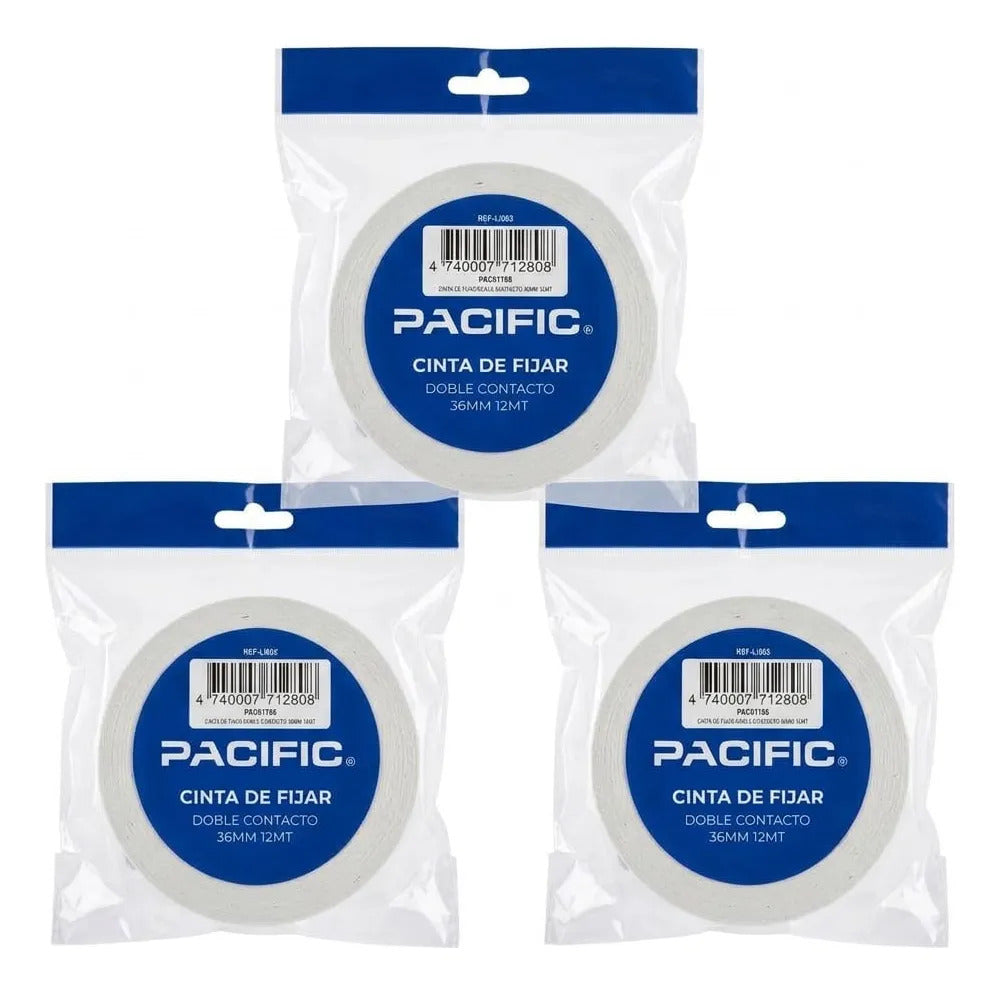Cinta de Montaje Doble Faz Pacific 36mm x 12m