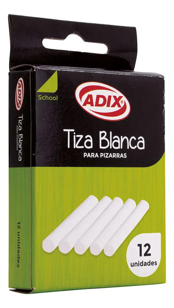 Tiza Suave Circular Adix, Pack 12 Unidades