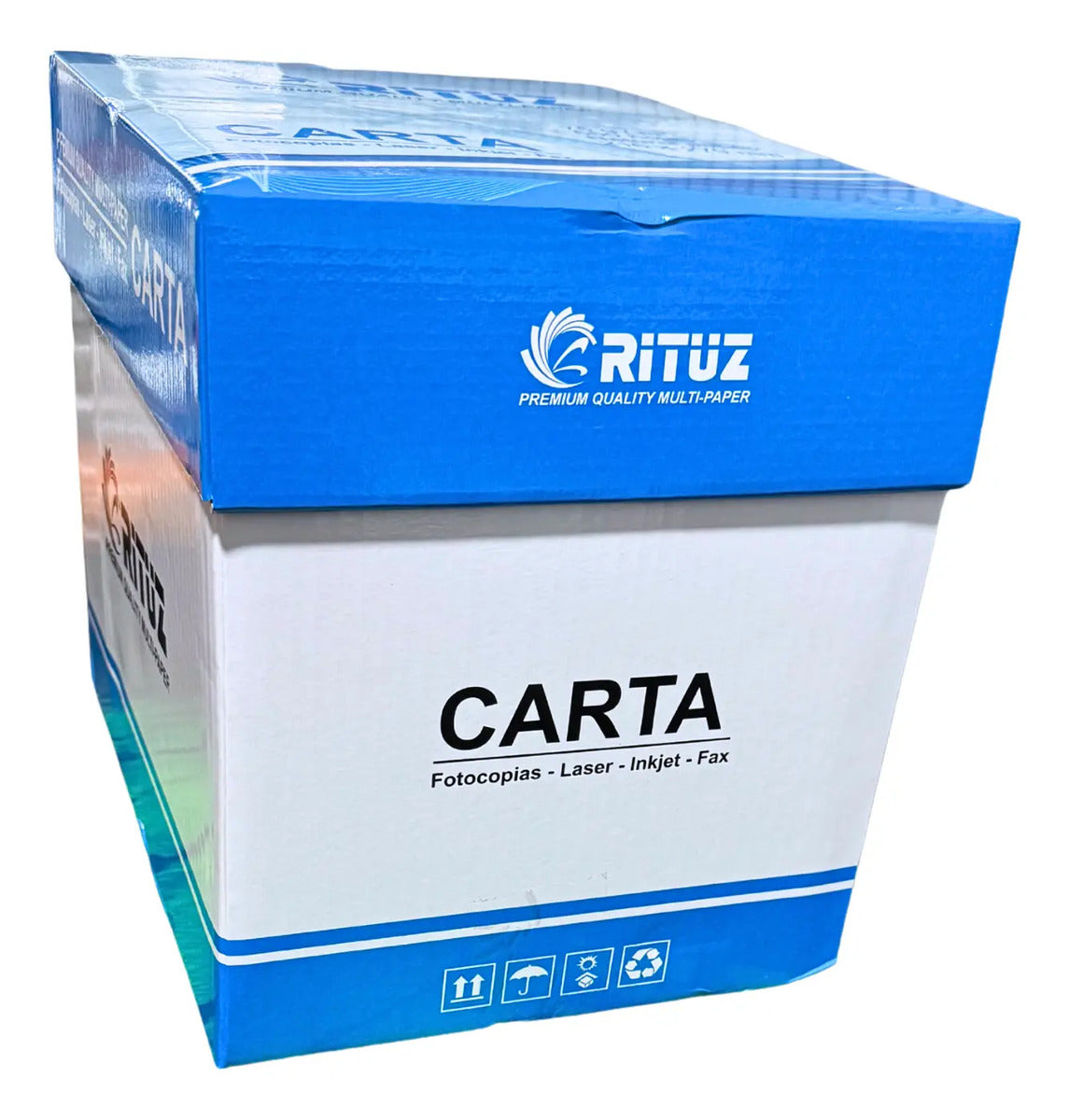 Pack Caja De 5 Resmas Carta 75gr Rituz X 500 Hojas