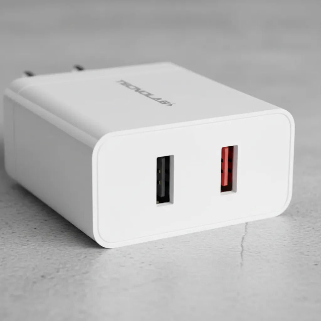 Cargador Rápido Tecnolab 30W QC 3.0 con Cable USB-C