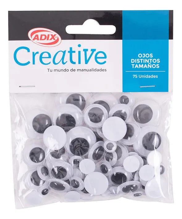 Ojos Locos Decorativos Mix Tamaños Pack 75u