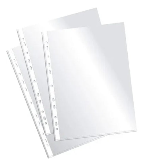 Funda Plástica Transparente Carta 100 Unidades - Adix