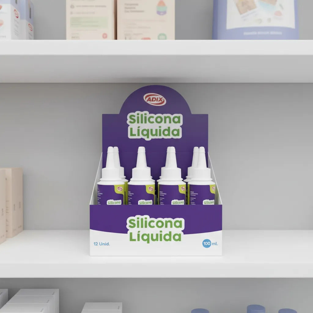 Silicona Líquida Adix 100ml Caja x12 Lavable
