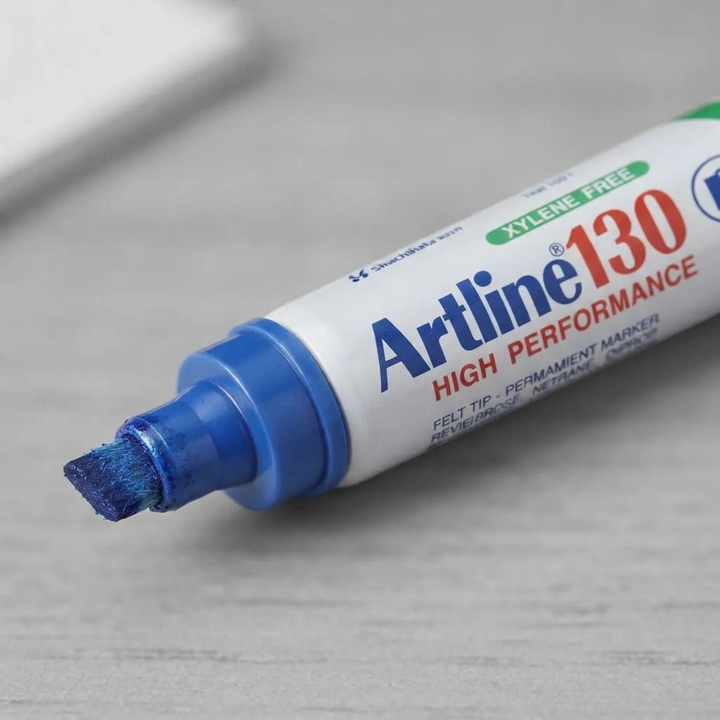 Marcador Permanente Artline 130 Punta Biselada Pack 6