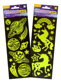 Stickers Brilla en la Oscuridad Adetec Surtido