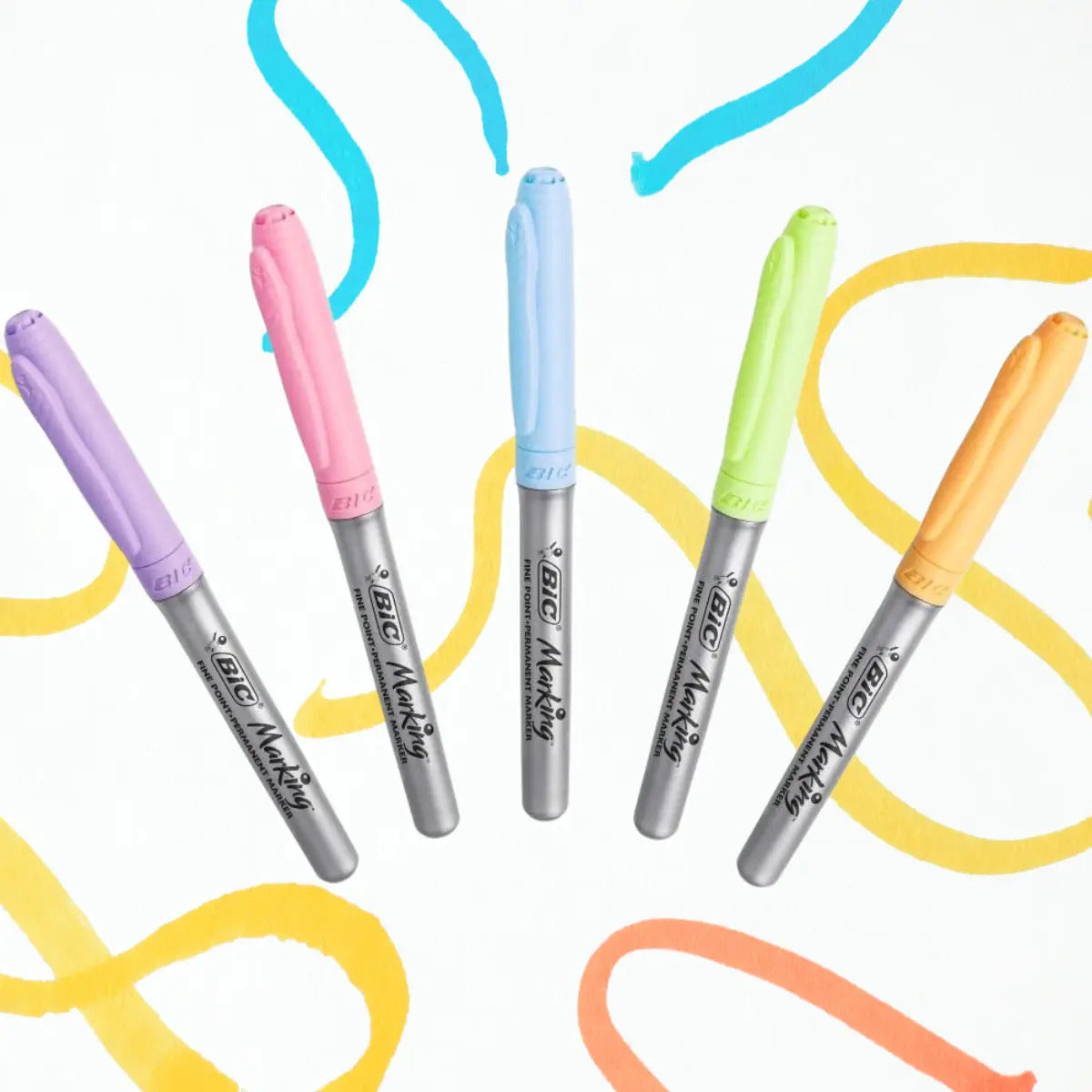 Marcadores Bic Grip Intensity 6 Colores Pastel