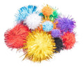 Pompón Glitter Surtido Adix Pack 78u Mix Medidas