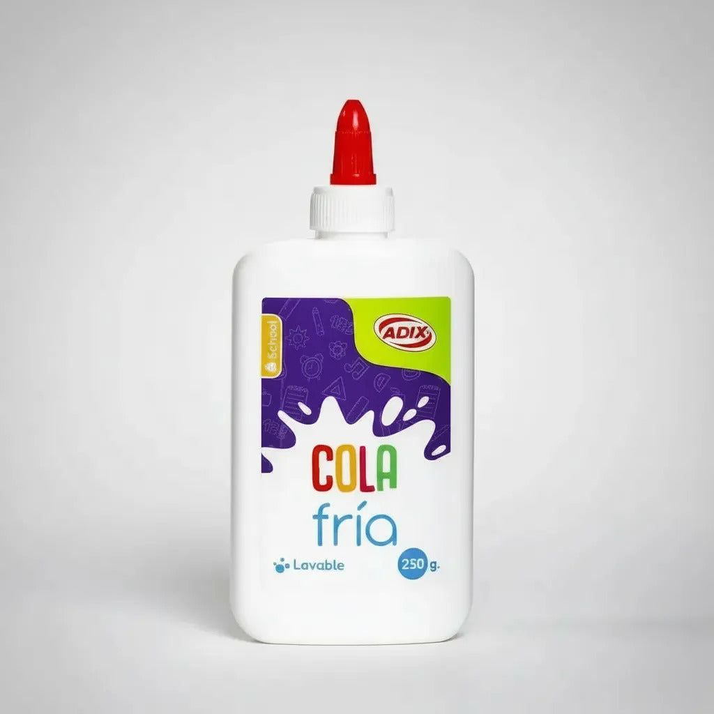 Cola Fría Lavable Adix 250g, Pegamento Escolar