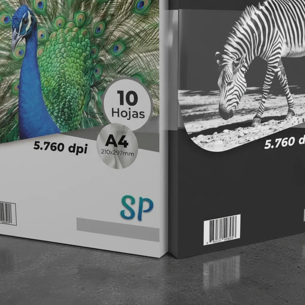 Pack Papel Transfer para Telas Claras y Oscuras A4
