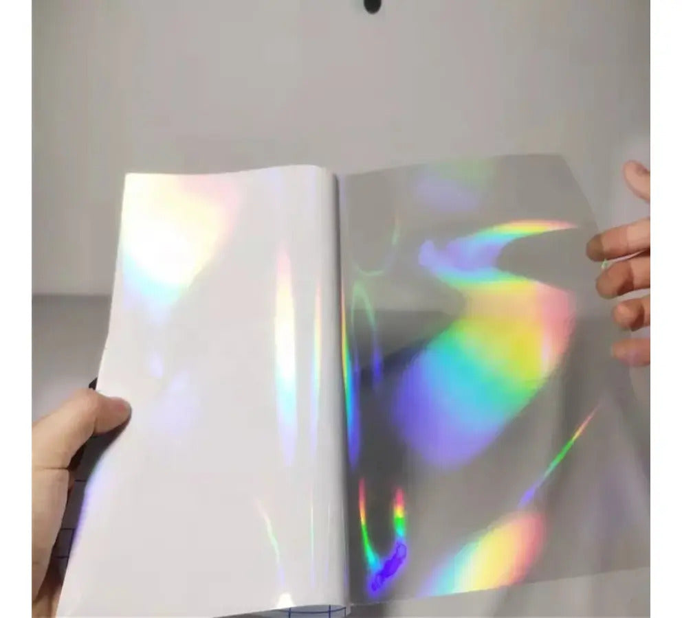 Laminado En Frío Holográfico Carta 20 Láminas Con 4 Efectos