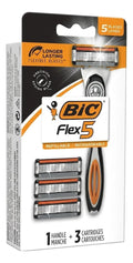 Máquina Afeitar Bic Flex 5 Hybrid + 3 Repuestos