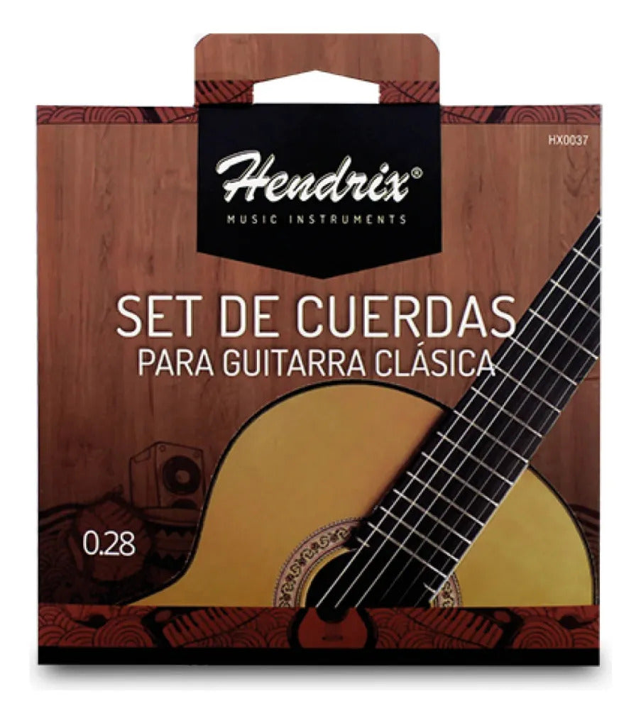 Cuerdas Guitarra Clásica Hendrix Nylon Tensión Media