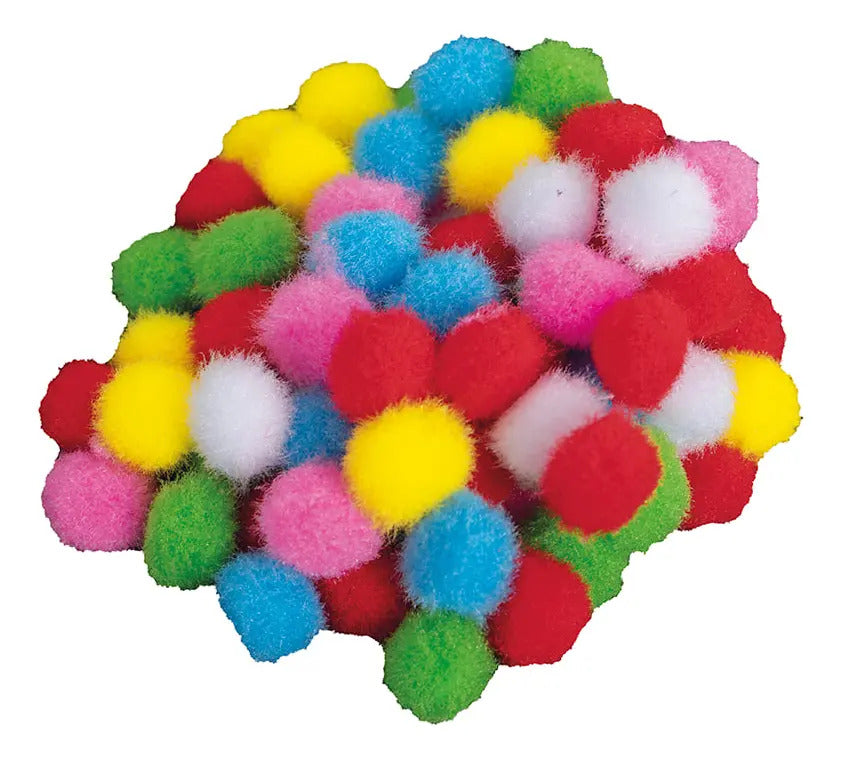 Pompones Surtidos Adix Pack 78ud, Mix Medidas