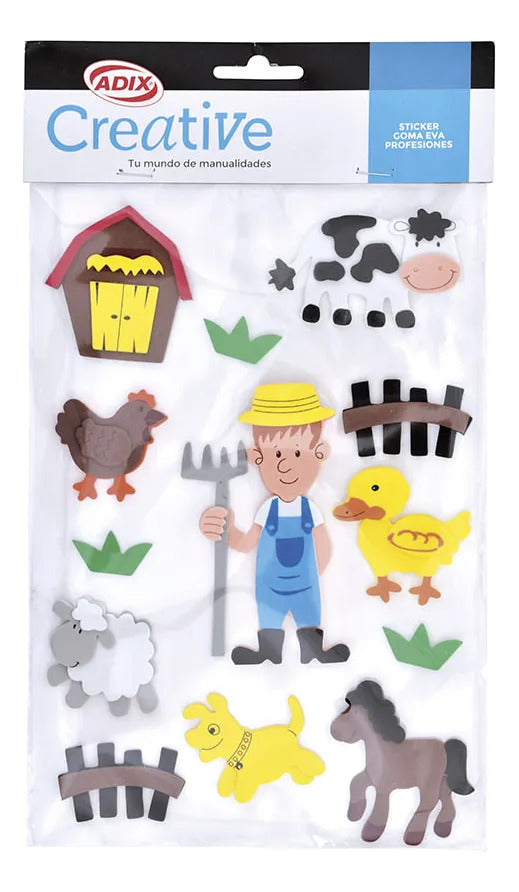 Block Stickers Goma Eva Profesión Surtidos Creative