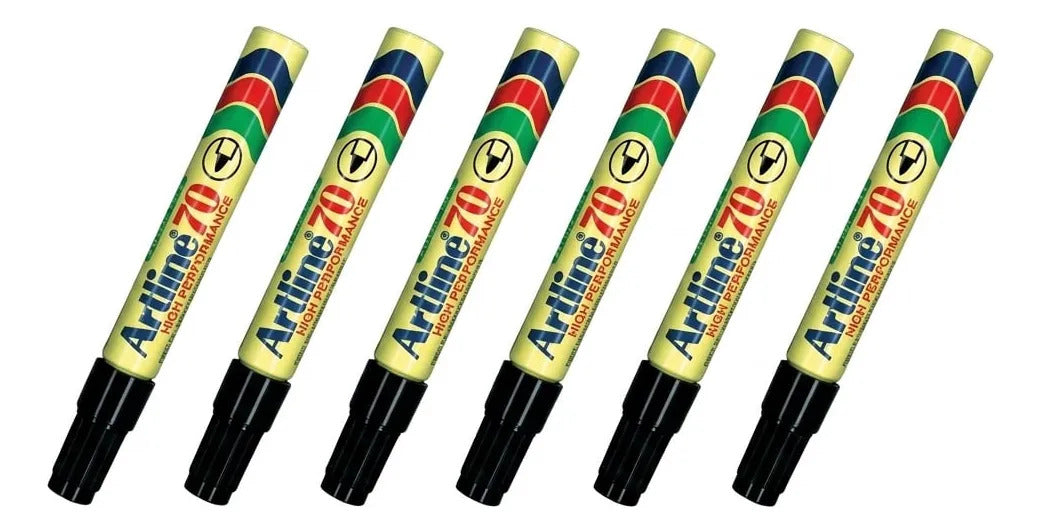 Marcador Permanente Artline 70 Pack 6u