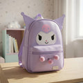 Mochila Escolar Kuromi Kawai 6.35L con Bolsillo