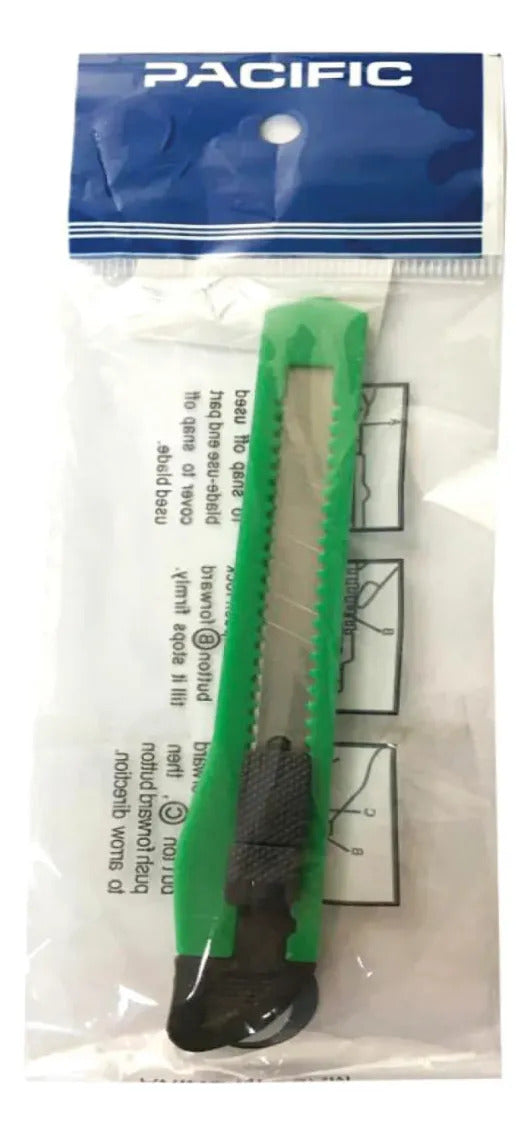 Cutter Cartonero Pacific 13 cm Hoja 9 mm PAC01112