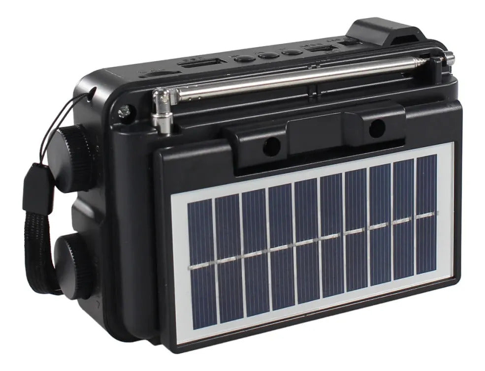 Radio Portátil Solar Tecnolab AM/FM/SW con Linterna