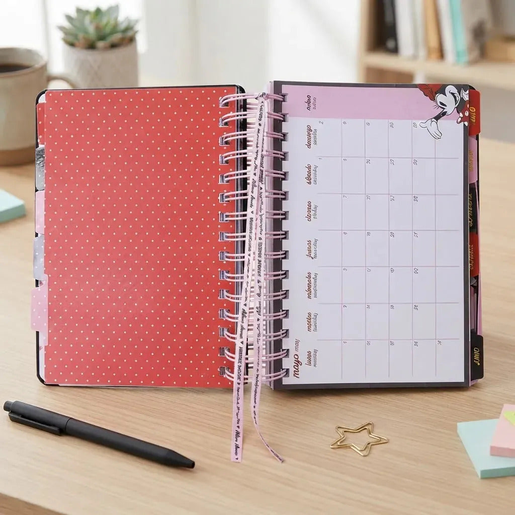 Agenda Minnie Mouse 2027 Día por Página Tapa Dura