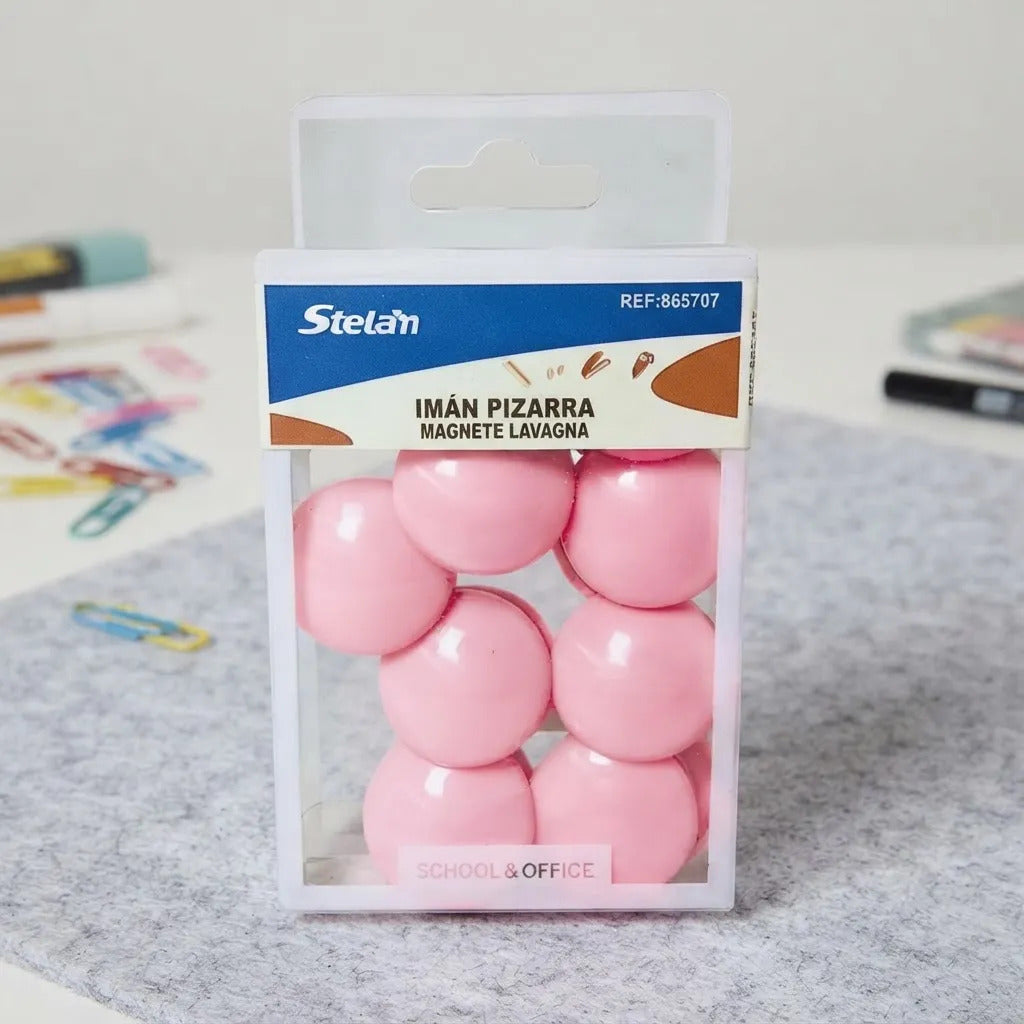 Imanes para Pizarra Colores Pastel 3cm Stelam