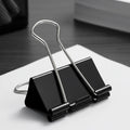 Clip Doble Negro 51mm Adix, Pack 12 Unidades