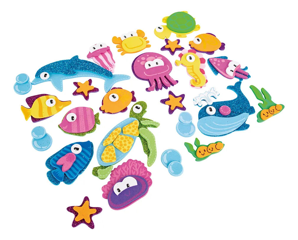 Block Stickers Goma Eva Mundo Marino Surtidos Creative