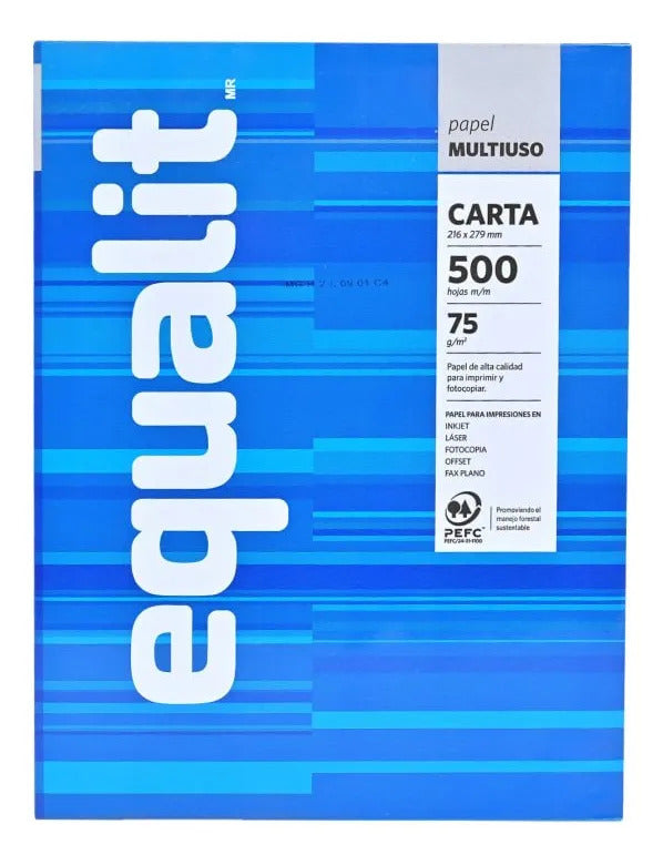 Resma Papel Carta Equalit 75g x500 Hojas
