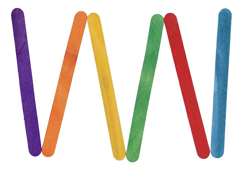 Palos de Helado de Colores Adix, Pack 50ud