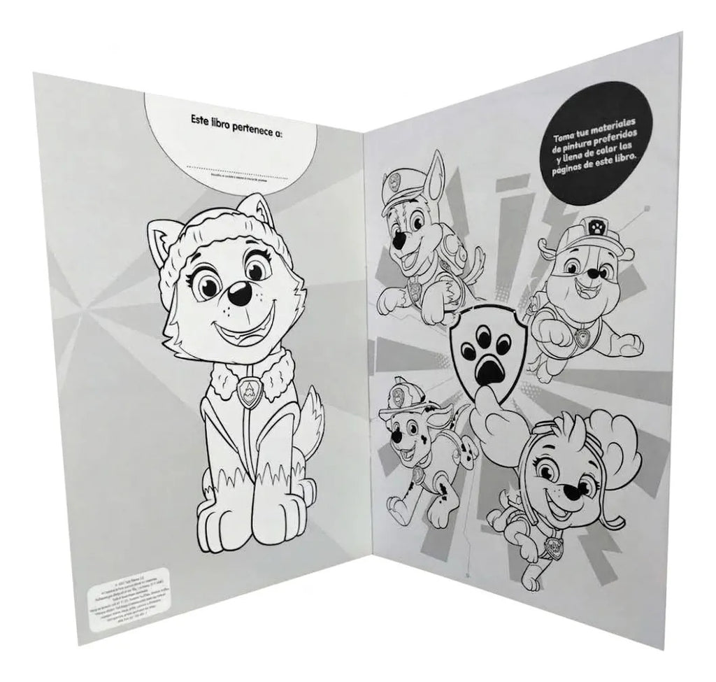 Libro para Colorear Paw Patrol 16 Páginas