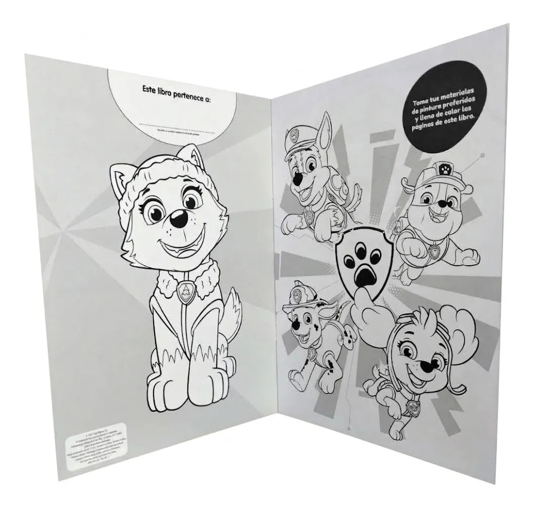 Libro para Colorear Paw Patrol 16 Páginas