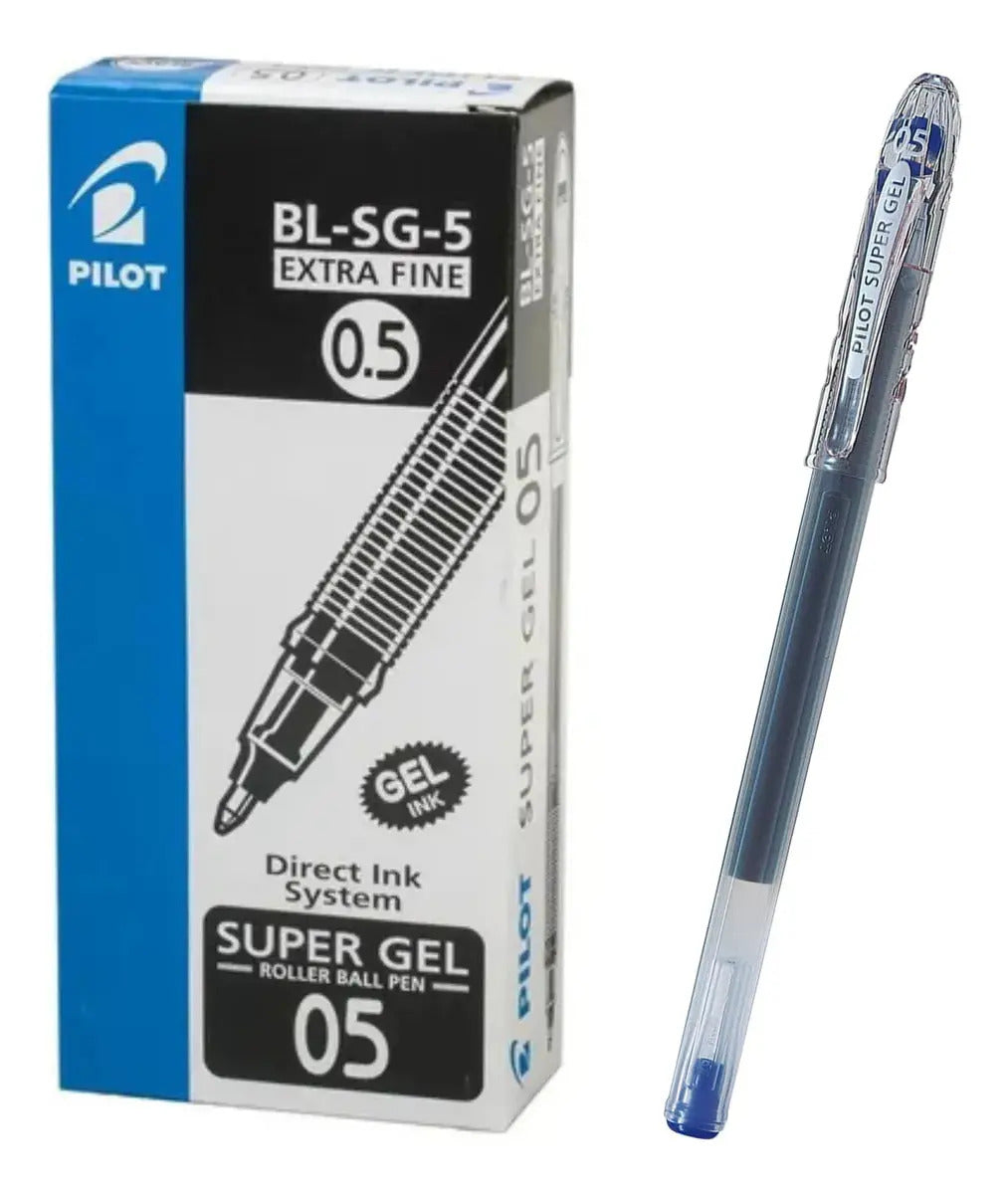 Set 12 Lápices Pilot Super Gel 0.5mm