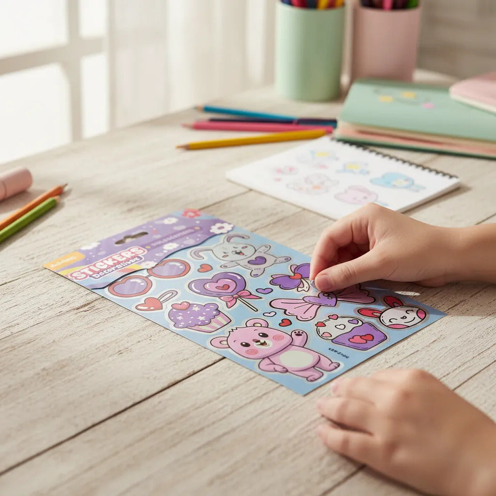 Stickers Holográficos Decorativos Adetec Niños