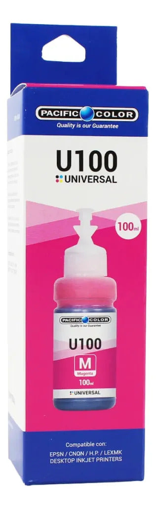 Pack 4 Tintas Pacific Color 100ml Ep/Cn/Hp