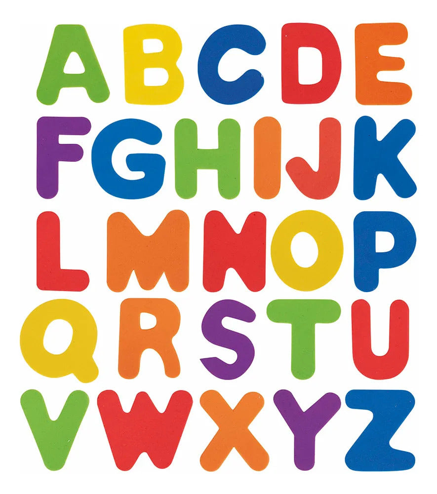 Letras Adhesivas Goma Eva Pack x52 Didáctico