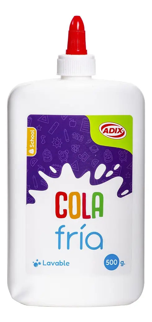Pegamento Líquido Adix 500g, Cola Fría Lavable