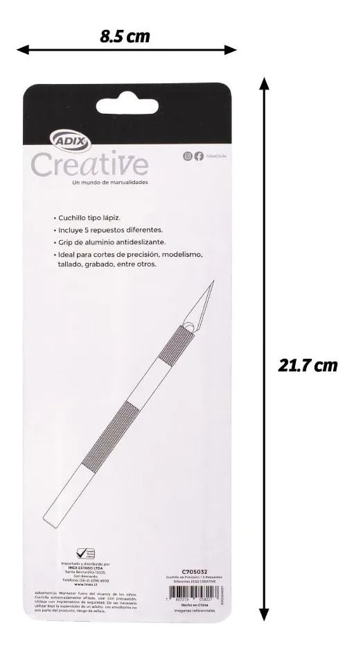 Cuchillo de Precisión Adix + 5 Repuestos