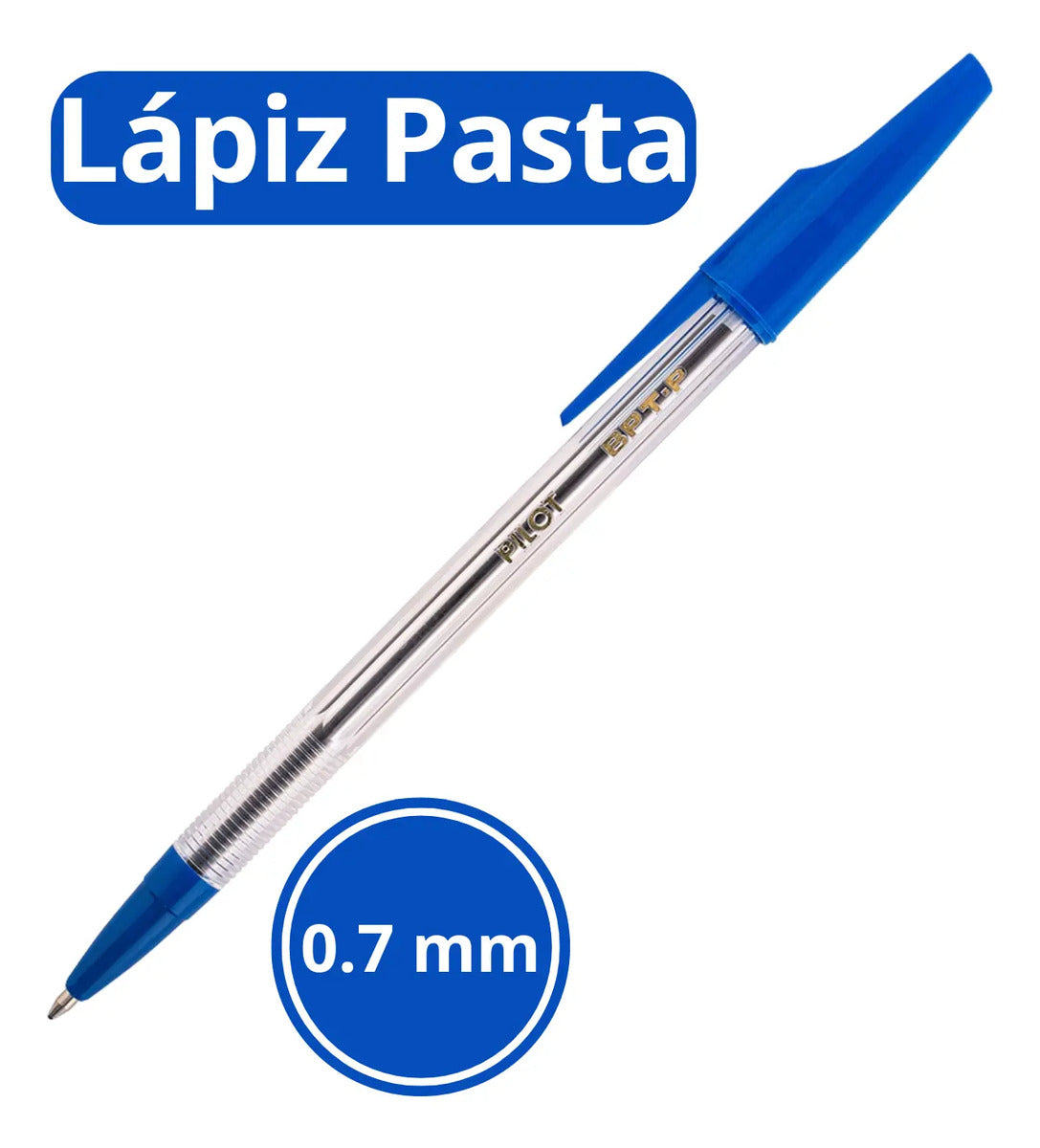 Lápiz Pasta Pilot BPT 0.7mm Caja 50 Unidades