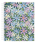 Cuaderno Universitario A4 Tapa Dura 160 Hojas Flores + Tickers y Trazzos